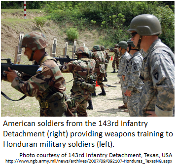 Texas soldiers train Honduran military